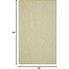 image:imageNourison Home Courtyard Ivory Silver 3 x 5 Oval Area Rug  Easy Clean Non Shedding Bed Room Living Room Dining Room Kitchen 3 x 5 OvalIvory Green