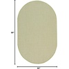image:imageNourison Home Courtyard Ivory Silver 3 x 5 Oval Area Rug  Easy Clean Non Shedding Bed Room Living Room Dining Room Kitchen 3 x 5 OvalIvory Green