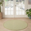 image:imageNourison Home Courtyard Ivory Silver 3 x 5 Oval Area Rug  Easy Clean Non Shedding Bed Room Living Room Dining Room Kitchen 3 x 5 OvalIvory Green
