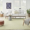image:imageNourison Home Courtyard Ivory Silver 3 x 5 Oval Area Rug  Easy Clean Non Shedding Bed Room Living Room Dining Room Kitchen 3 x 5 OvalIvory Green
