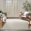 image:imageNourison Home Courtyard Ivory Silver 3 x 5 Oval Area Rug  Easy Clean Non Shedding Bed Room Living Room Dining Room Kitchen 3 x 5 OvalIvory Silver