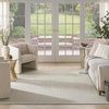 image:imageNourison Home Courtyard Ivory Silver 3 x 5 Oval Area Rug  Easy Clean Non Shedding Bed Room Living Room Dining Room Kitchen 3 x 5 OvalIvory Silver