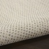 image:imageNourison Home Courtyard Ivory Silver 3 x 5 Oval Area Rug  Easy Clean Non Shedding Bed Room Living Room Dining Room Kitchen 3 x 5 OvalIvory Silver