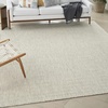 image:imageNourison Home Courtyard Ivory Silver 3 x 5 Oval Area Rug  Easy Clean Non Shedding Bed Room Living Room Dining Room Kitchen 3 x 5 OvalIvory Silver