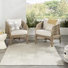 image:imageNourison Home Courtyard Ivory Silver 3 x 5 Oval Area Rug  Easy Clean Non Shedding Bed Room Living Room Dining Room Kitchen 3 x 5 OvalIvory Silver