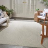 image:imageNourison Home Courtyard Ivory Silver 3 x 5 Oval Area Rug  Easy Clean Non Shedding Bed Room Living Room Dining Room Kitchen 3 x 5 OvalIvory Silver