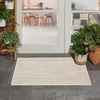 image:imageNourison Home Courtyard Ivory Silver 3 x 5 Oval Area Rug  Easy Clean Non Shedding Bed Room Living Room Dining Room Kitchen 3 x 5 OvalIvory Silver
