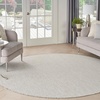 image:imageNourison Home Courtyard Ivory Silver 3 x 5 Oval Area Rug  Easy Clean Non Shedding Bed Room Living Room Dining Room Kitchen 3 x 5 OvalIvory Silver