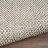image:imageNourison Home Courtyard Ivory Silver 3 x 5 Oval Area Rug  Easy Clean Non Shedding Bed Room Living Room Dining Room Kitchen 3 x 5 OvalIvory Silver
