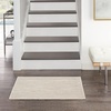 image:imageNourison Home Courtyard Ivory Silver 3 x 5 Oval Area Rug  Easy Clean Non Shedding Bed Room Living Room Dining Room Kitchen 3 x 5 OvalIvory Silver