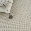 image:imageNourison Home Courtyard Ivory Silver 3 x 5 Oval Area Rug  Easy Clean Non Shedding Bed Room Living Room Dining Room Kitchen 3 x 5 OvalIvory Silver