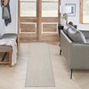 image:imageNourison Home Courtyard Ivory Silver 3 x 5 Oval Area Rug  Easy Clean Non Shedding Bed Room Living Room Dining Room Kitchen 3 x 5 OvalIvory Silver