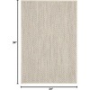 image:imageNourison Home Courtyard Ivory Silver 3 x 5 Oval Area Rug  Easy Clean Non Shedding Bed Room Living Room Dining Room Kitchen 3 x 5 OvalIvory Silver