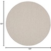 image:imageNourison Home Courtyard Ivory Silver 3 x 5 Oval Area Rug  Easy Clean Non Shedding Bed Room Living Room Dining Room Kitchen 3 x 5 OvalIvory Silver