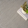 image:imageNourison Home Courtyard Ivory Silver 3 x 5 Oval Area Rug  Easy Clean Non Shedding Bed Room Living Room Dining Room Kitchen 3 x 5 OvalIvoryCharcoal