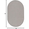 image:imageNourison Home Courtyard Ivory Silver 3 x 5 Oval Area Rug  Easy Clean Non Shedding Bed Room Living Room Dining Room Kitchen 3 x 5 OvalIvoryCharcoal