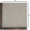 image:imageNourison Home Courtyard Ivory Silver 3 x 5 Oval Area Rug  Easy Clean Non Shedding Bed Room Living Room Dining Room Kitchen 3 x 5 OvalIvoryCharcoal