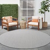 image:imageNourison Home Courtyard Ivory Silver 3 x 5 Oval Area Rug  Easy Clean Non Shedding Bed Room Living Room Dining Room Kitchen 3 x 5 OvalIvoryCharcoal
