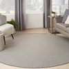 image:imageNourison Home Courtyard Ivory Silver 3 x 5 Oval Area Rug  Easy Clean Non Shedding Bed Room Living Room Dining Room Kitchen 3 x 5 OvalIvoryCharcoal