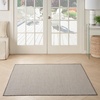 image:imageNourison Home Courtyard Ivory Silver 3 x 5 Oval Area Rug  Easy Clean Non Shedding Bed Room Living Room Dining Room Kitchen 3 x 5 OvalIvoryCharcoal