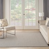 image:imageNourison Home Courtyard Ivory Silver 3 x 5 Oval Area Rug  Easy Clean Non Shedding Bed Room Living Room Dining Room Kitchen 3 x 5 OvalIvoryCharcoal