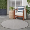 image:imageNourison Home Courtyard Ivory Silver 3 x 5 Oval Area Rug  Easy Clean Non Shedding Bed Room Living Room Dining Room Kitchen 3 x 5 OvalIvoryCharcoal