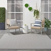 image:imageNourison Home Courtyard Ivory Silver 3 x 5 Oval Area Rug  Easy Clean Non Shedding Bed Room Living Room Dining Room Kitchen 3 x 5 OvalIvoryCharcoal