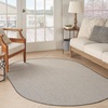 image:imageNourison Home Courtyard Ivory Silver 3 x 5 Oval Area Rug  Easy Clean Non Shedding Bed Room Living Room Dining Room Kitchen 3 x 5 OvalIvoryCharcoal