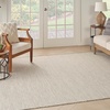 image:imageNourison Home Courtyard Ivory Silver 3 x 5 Oval Area Rug  Easy Clean Non Shedding Bed Room Living Room Dining Room Kitchen 3 x 5 OvalIvorySilver