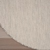 image:imageNourison Home Courtyard Ivory Silver 3 x 5 Oval Area Rug  Easy Clean Non Shedding Bed Room Living Room Dining Room Kitchen 3 x 5 OvalIvorySilver