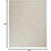 image:imageNourison Home Courtyard Ivory Silver 3 x 5 Oval Area Rug  Easy Clean Non Shedding Bed Room Living Room Dining Room Kitchen 3 x 5 OvalIvorySilver