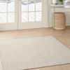 image:imageNourison Home Courtyard Ivory Silver 3 x 5 Oval Area Rug  Easy Clean Non Shedding Bed Room Living Room Dining Room Kitchen 3 x 5 OvalIvorySilver