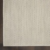 image:imageNourison Home Courtyard Ivory Silver 3 x 5 Oval Area Rug  Easy Clean Non Shedding Bed Room Living Room Dining Room Kitchen 3 x 5 OvalIvorySilver