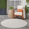 image:imageNourison Home Courtyard Ivory Silver 3 x 5 Oval Area Rug  Easy Clean Non Shedding Bed Room Living Room Dining Room Kitchen 3 x 5 OvalIvorySilver