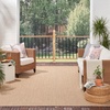 image:imageNourison Home Courtyard Ivory Silver 3 x 5 Oval Area Rug  Easy Clean Non Shedding Bed Room Living Room Dining Room Kitchen 3 x 5 OvalJute