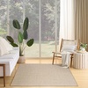 image:imageNourison Home Courtyard Ivory Silver 3 x 5 Oval Area Rug  Easy Clean Non Shedding Bed Room Living Room Dining Room Kitchen 3 x 5 OvalJute Ivory