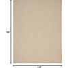 image:imageNourison Home Courtyard Ivory Silver 3 x 5 Oval Area Rug  Easy Clean Non Shedding Bed Room Living Room Dining Room Kitchen 3 x 5 OvalJute Ivory