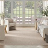 image:imageNourison Home Courtyard Ivory Silver 3 x 5 Oval Area Rug  Easy Clean Non Shedding Bed Room Living Room Dining Room Kitchen 3 x 5 OvalJute Ivory