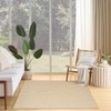image:imageNourison Home Courtyard Ivory Silver 3 x 5 Oval Area Rug  Easy Clean Non Shedding Bed Room Living Room Dining Room Kitchen 3 x 5 OvalNatural