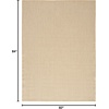 image:imageNourison Home Courtyard Ivory Silver 3 x 5 Oval Area Rug  Easy Clean Non Shedding Bed Room Living Room Dining Room Kitchen 3 x 5 OvalNatural