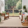 image:imageNourison Home Courtyard Ivory Silver 3 x 5 Oval Area Rug  Easy Clean Non Shedding Bed Room Living Room Dining Room Kitchen 3 x 5 OvalNatural