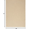image:imageNourison Home Courtyard Ivory Silver 3 x 5 Oval Area Rug  Easy Clean Non Shedding Bed Room Living Room Dining Room Kitchen 3 x 5 OvalNatural