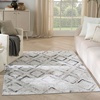 image:imageNourison Home Dekor Grey 53 x 7 Area Rug  Easy Clean Non Shedding Bed Room Living Room Dining Room Kitchen 5 x 7Grey Charcoal