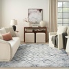 image:imageNourison Home Dekor Grey 53 x 7 Area Rug  Easy Clean Non Shedding Bed Room Living Room Dining Room Kitchen 5 x 7Grey Navy
