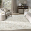 image:imageNourison Home Dekor Grey 53 x 7 Area Rug  Easy Clean Non Shedding Bed Room Living Room Dining Room Kitchen 5 x 7Ivory Beige