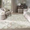image:imageNourison Home Dekor Grey 53 x 7 Area Rug  Easy Clean Non Shedding Bed Room Living Room Dining Room Kitchen 5 x 7Ivory Taupe