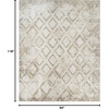 image:imageNourison Home Dekor Grey 53 x 7 Area Rug  Easy Clean Non Shedding Bed Room Living Room Dining Room Kitchen 5 x 7Ivory Taupe