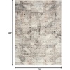 image:imageNourison Home EcoFriendly Ivory Multicolor 53 x 73 Area Rug  Easy Clean Non Shedding Bed Room Living Room Dining Room Kitchen 5 x 7Ivory Multicolor