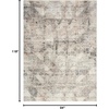 image:imageNourison Home EcoFriendly Ivory Multicolor 53 x 73 Area Rug  Easy Clean Non Shedding Bed Room Living Room Dining Room Kitchen 5 x 7Ivory Multicolor