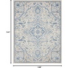image:imageNourison Home Elation Ivory Brick 2 x 3 Area Rug  Easy Clean Non Shedding Bed Room Living Room Dining Room Kitchen 2 x 3Ivory Blue